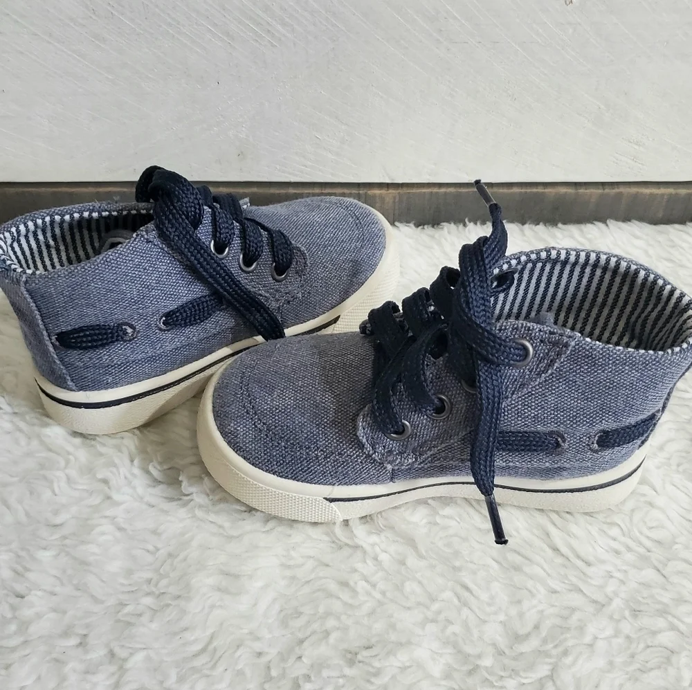 OSHKOSH B'Gosh Denim High Top Baby Sneakers
